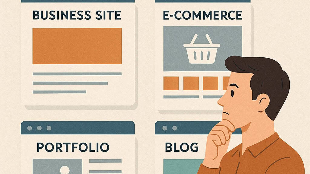 
imagine descriptiva pentru Tipurile de site-uri web și costurile asociate